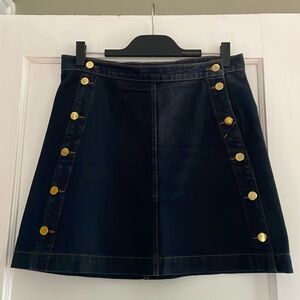 J. Brand ‘Ashlyn’ dark denim a-line sailor skirt 29
